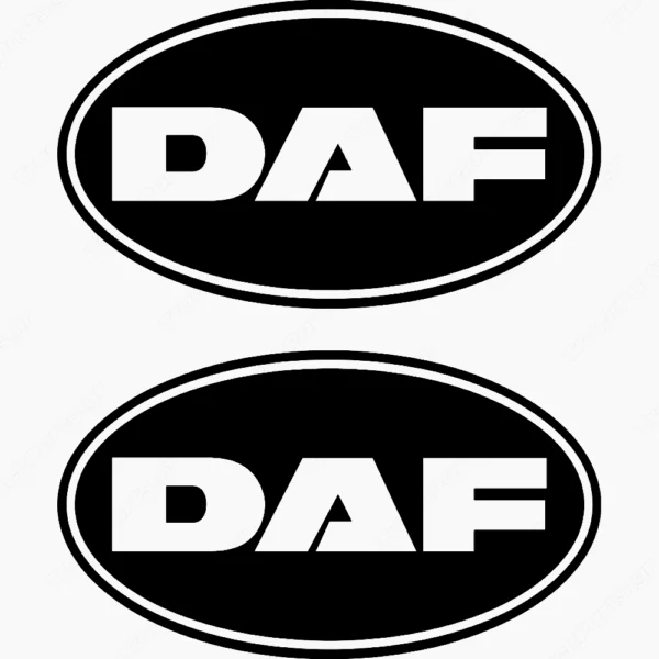 Daf  Αυτοκόλλητα Φορτηγού 90637 - Μαύρα (Σετ 2 Τεμαχίων)